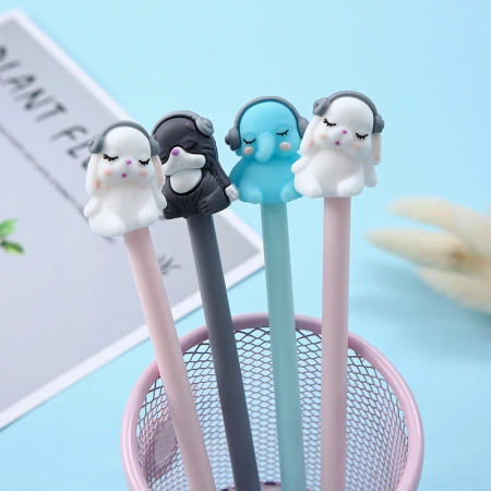 Korean version 2098 Cartoon Animal Party signature Pen, cute multi-color elephant silicone gel pen factory direct sales Korean version 2098 Cartoon Animal Party signature Pen, cute multi-color elephant silicone gel pen factory direct sales